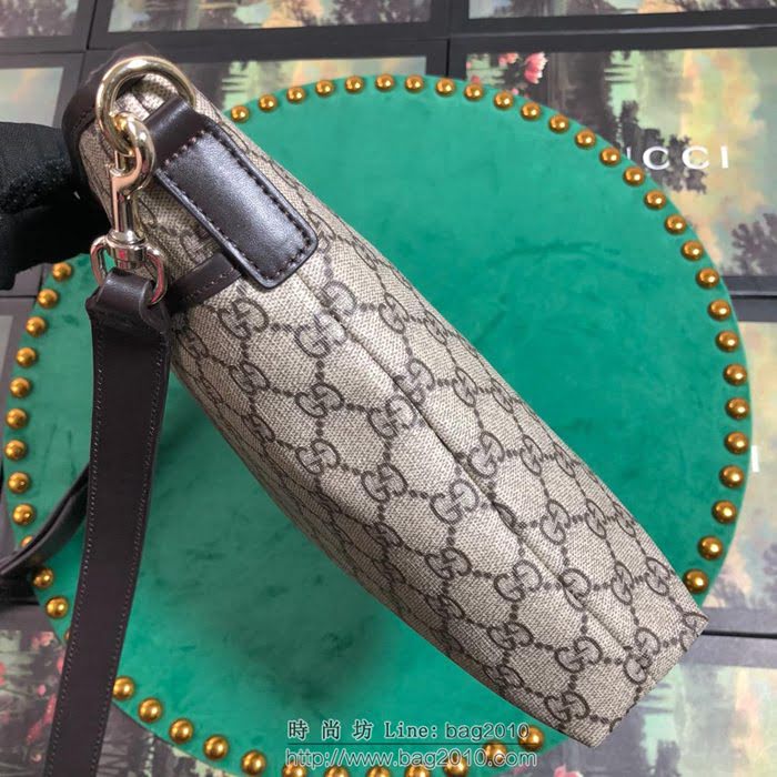 GUCCI 古馳男包 新款 388924 啡pvc 古馳斜挎單肩包